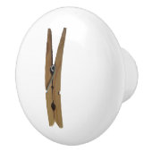Waskamer Clothespin Keramische Knop (Rechts)
