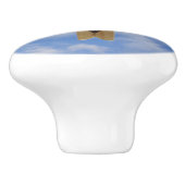 Waskamer Clothespin Sky Keramische Knop (Zijkant)