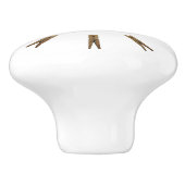 Waskamer Clothespins Keramische Knop (Zijkant)