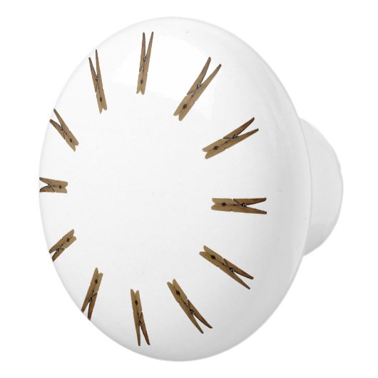 Waskamer Clothespins Keramische Knop (Rechts)