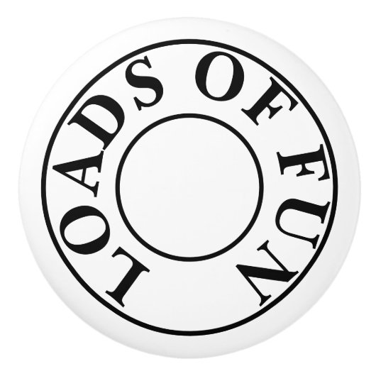 Waskamer Keramische Knop (Voorkant)