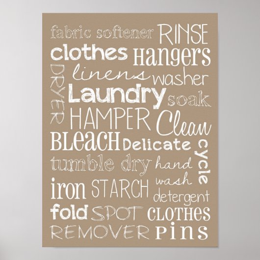 Waskamer Poster (Voorkant)