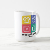 WasketBasket Designs Coffee Mug (Devant droit)