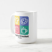 WasketBasket Designs Coffee Mug (Devant gauche)