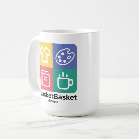 WasketBasket Designs Coffee Mug (Devant gauche)
