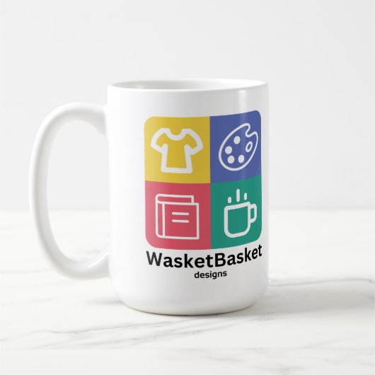 WasketBasket Designs Coffee Mug (Gauche)