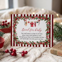 Waskleine Rode Kerst Babyshower