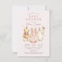 Waskrijt Teddybeer Roze Meisje Baby Shower