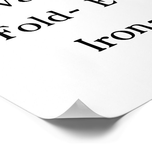 waslijst poster (Hoek)