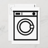 Wasmachine Briefkaart (Voorkant / Achterkant)