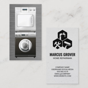 Wasmachine en Droger   Service voor het repareren  Visitekaartje