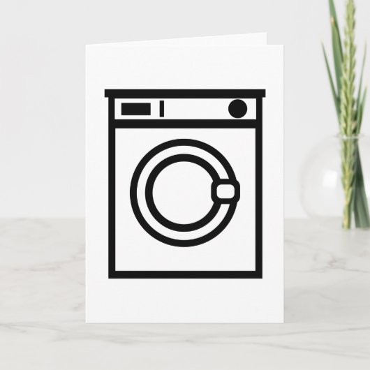 Wasmachine Kaart (Voorkant)