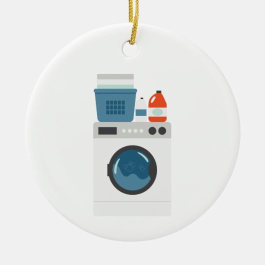 Wasmachine Keramisch Ornament (Voorkant)