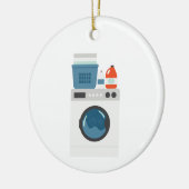 Wasmachine Keramisch Ornament (Links)