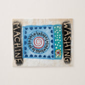 Wasmachine puzzel (Horizontaal)