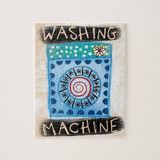 Wasmachine puzzel (Verticaal)