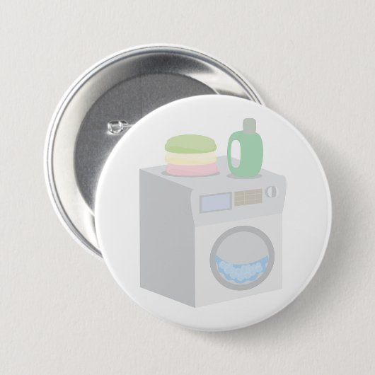 Wasmachine Ronde Button 7,6 Cm (Voorkant /achterkant)