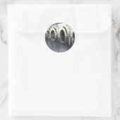 Wasmachine Ronde Sticker (Tas)