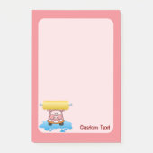 Wasmachine Varken Cartoon Post-it® Notes (Voorkant)