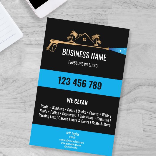 Wasmachine voor professionele druk flyer