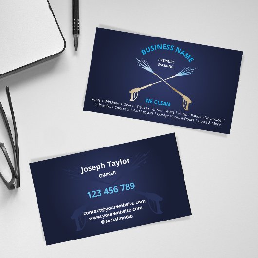 Wasmachine voor professionele druk visitekaartje