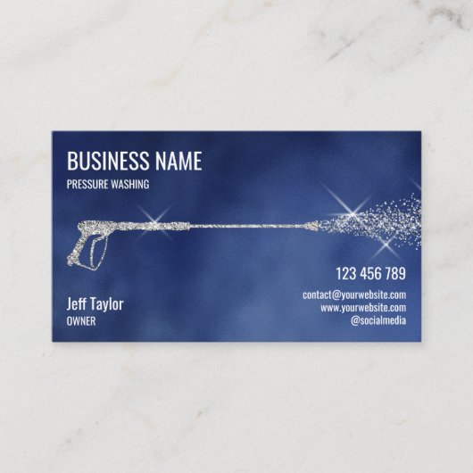 Wasmachine voor professionele druk visitekaartje (Voorkant)