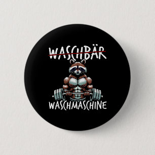 Wasmachine wasbeer Fitness Bodybuildi Ronde Button 5,7 Cm