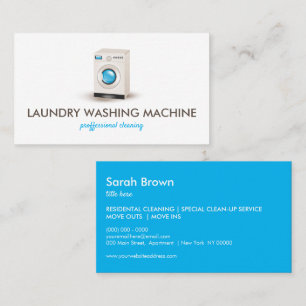 Wasmachine Wasmachine Schoonmaken Visitekaartje