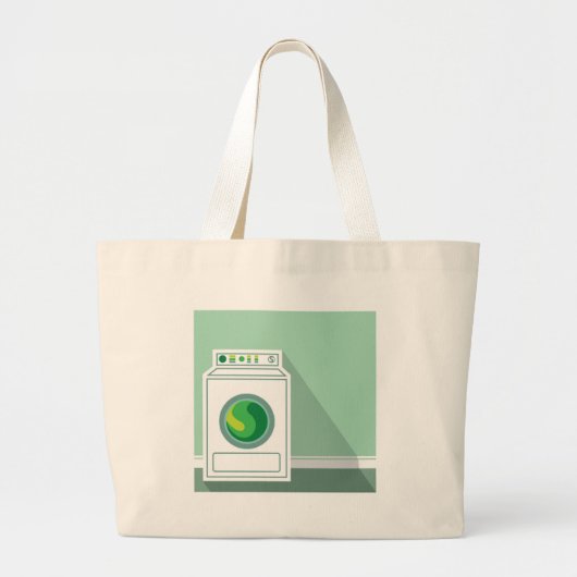 Wasmachine Wasmachine Wasmachine Grote Tote Bag (Voorkant)