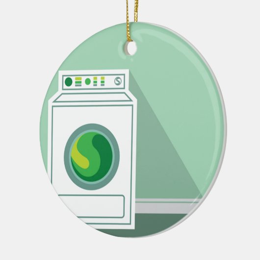 Wasmachine Wasmachine Wasmachine Keramisch Ornament (Links)