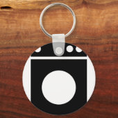 wasmachinepictogram sleutelhanger (Voorkant)