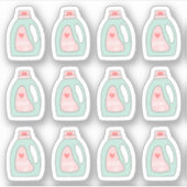 Wasmiddelen Reinigingsklusjes Herinnering Sticker (Voorkant)