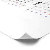 Wasp Calendar 2022 Poster - Zondag begin (Hoek)