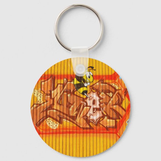 Wasp Graffiti Wall Sleutelhanger (Voorkant)