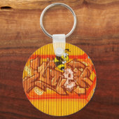 Wasp Graffiti Wall Sleutelhanger (Voorkant)