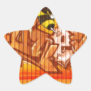 Wasp Graffiti Wall Ster Sticker