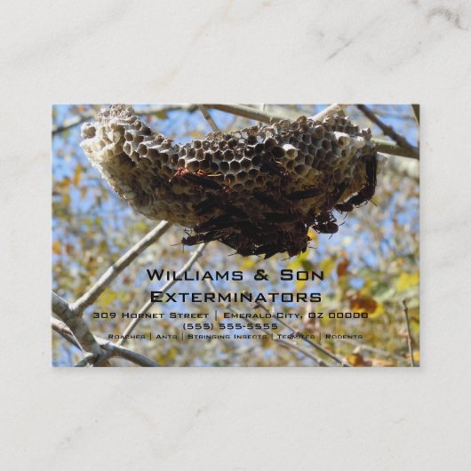 Wasp Nest. Yikes! Visitekaartje (Voorkant)