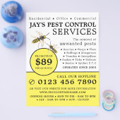 Wasp, Pest Control Adverteren Flyer (Enkel)