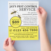 Wasp, Pest Control Adverteren Flyer (Hand)