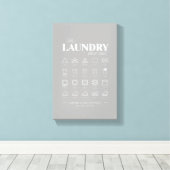 Wasruimte Cheat Sheet (verpakt Canvas) Canvas Afdruk (Insitu (Houten vloer))