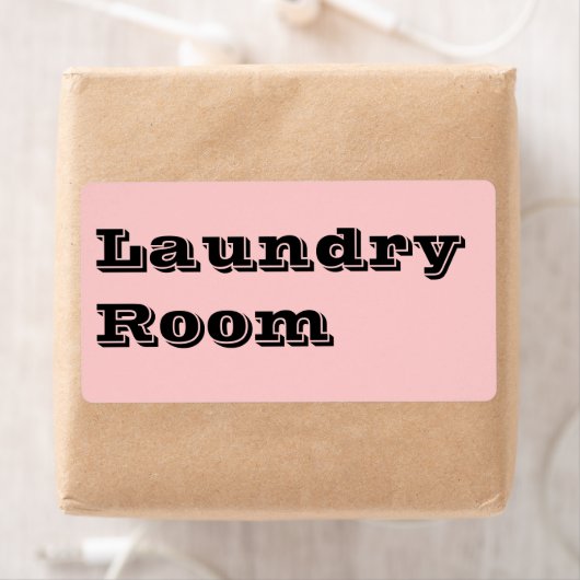 Wasruimte Verhuislabels in Roze Etiket (Insitu)