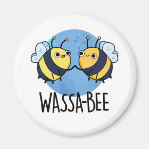 Wassabee Funny Wasabi Bee Pun Magneet