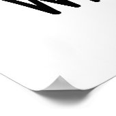 Wassabee Funny Wasabi Bee Pun Poster (Hoek)