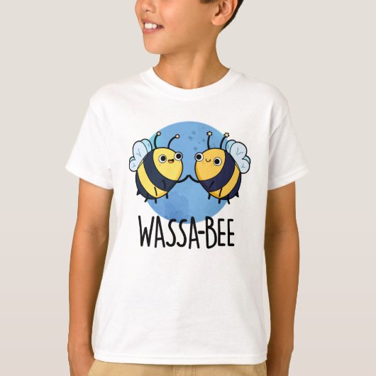 Wassabee Funny Wasabi Bee Pun T-shirt (Voorkant)