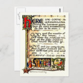 Wassail Briefkaart (Voorkant / Achterkant)