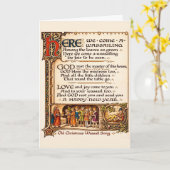 Wassail Kaart (Gele Bloem)