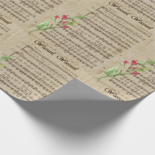 Wassail-kerstkarolscript Cadeaupapier (Hoek)