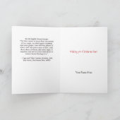 Wassail Recept Goud Handgetekend Traditioneel Kaart (Binnen)