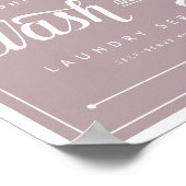 Wassen en drogen wasgoed (aanpassen!) poster (Hoek)