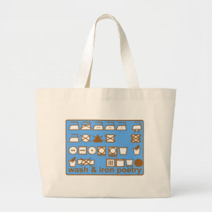 WASSEN EN IJZERPOETRY GROTE TOTE BAG